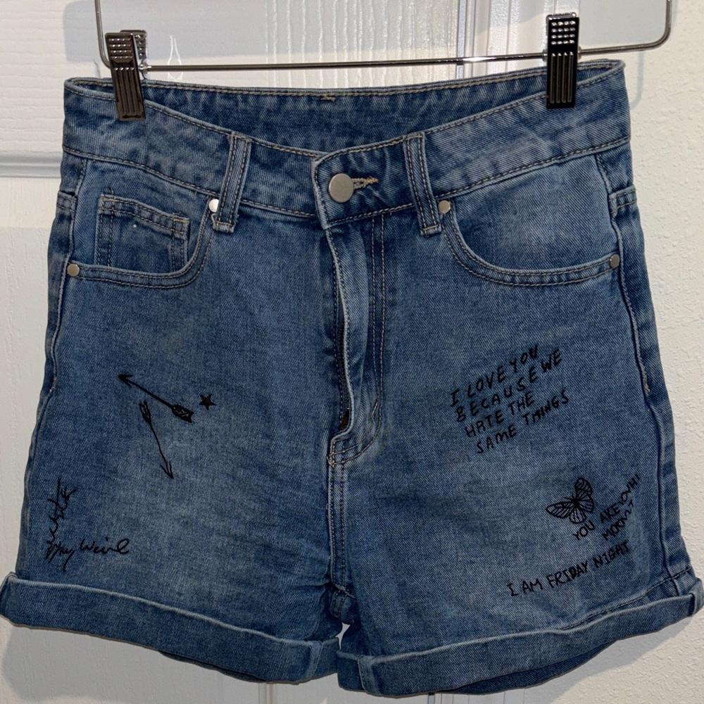 Blue Denim Women's Shorts